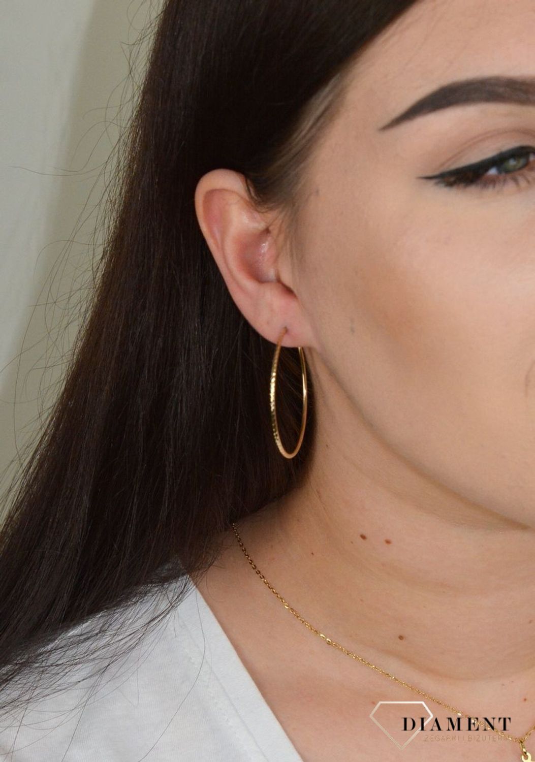 Złote kolczyki grawerowane koła 4 cm KL 9820.jpg